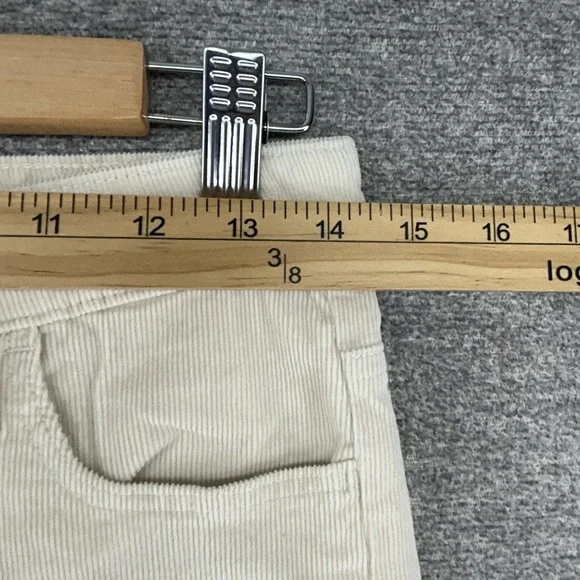 Hollister Flare Corduroy Pants Women Size 29x30 High Rise Beige Casual Boho - Picture 4 of 9